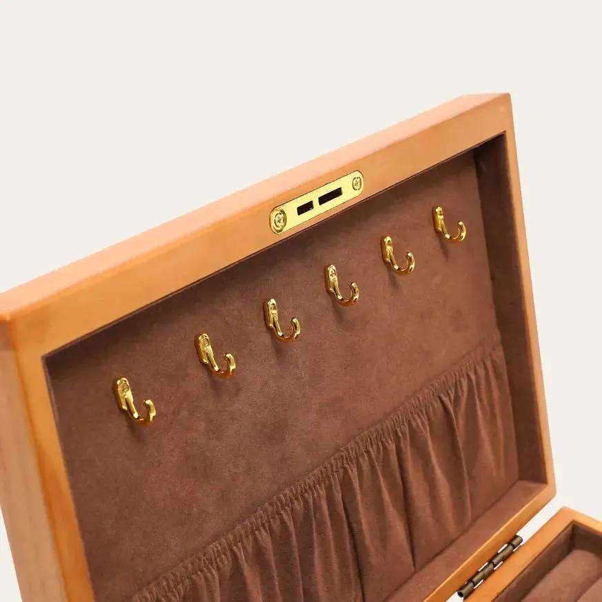 TRLIOR Boîte à Bijoux Femme Bois
