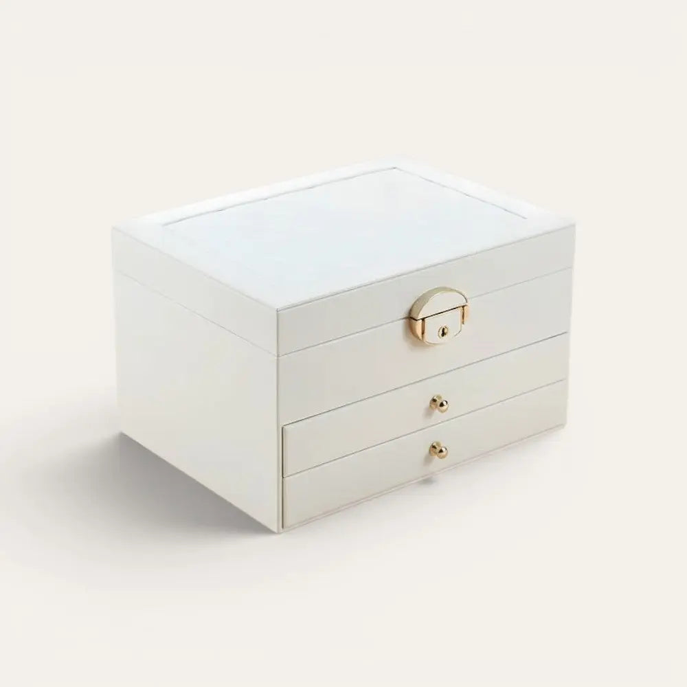 TRLIOR Boîte à Bijoux Cuir Femme