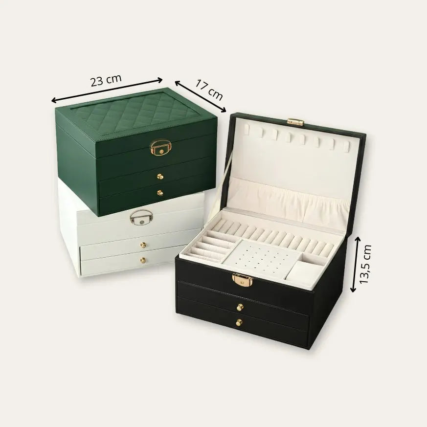 TRLIOR Boîte à Bijoux Cuir Femme