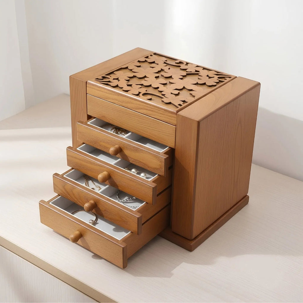 TRLIOR Boite à Bijoux en Bois