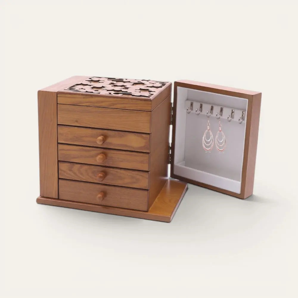 TRLIOR Boite à Bijoux en Bois