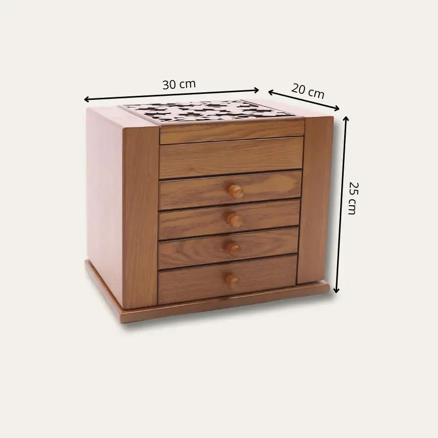 TRLIOR Boite à Bijoux en Bois
