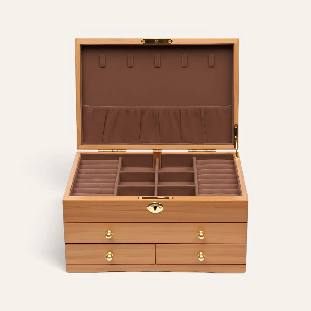 TRLIOR Boîte à Bijoux Femme Bois