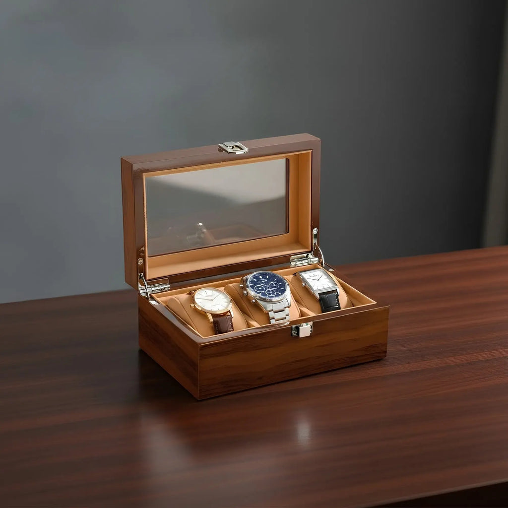 TRLIOR Boîte à Montres en Bois Laqué