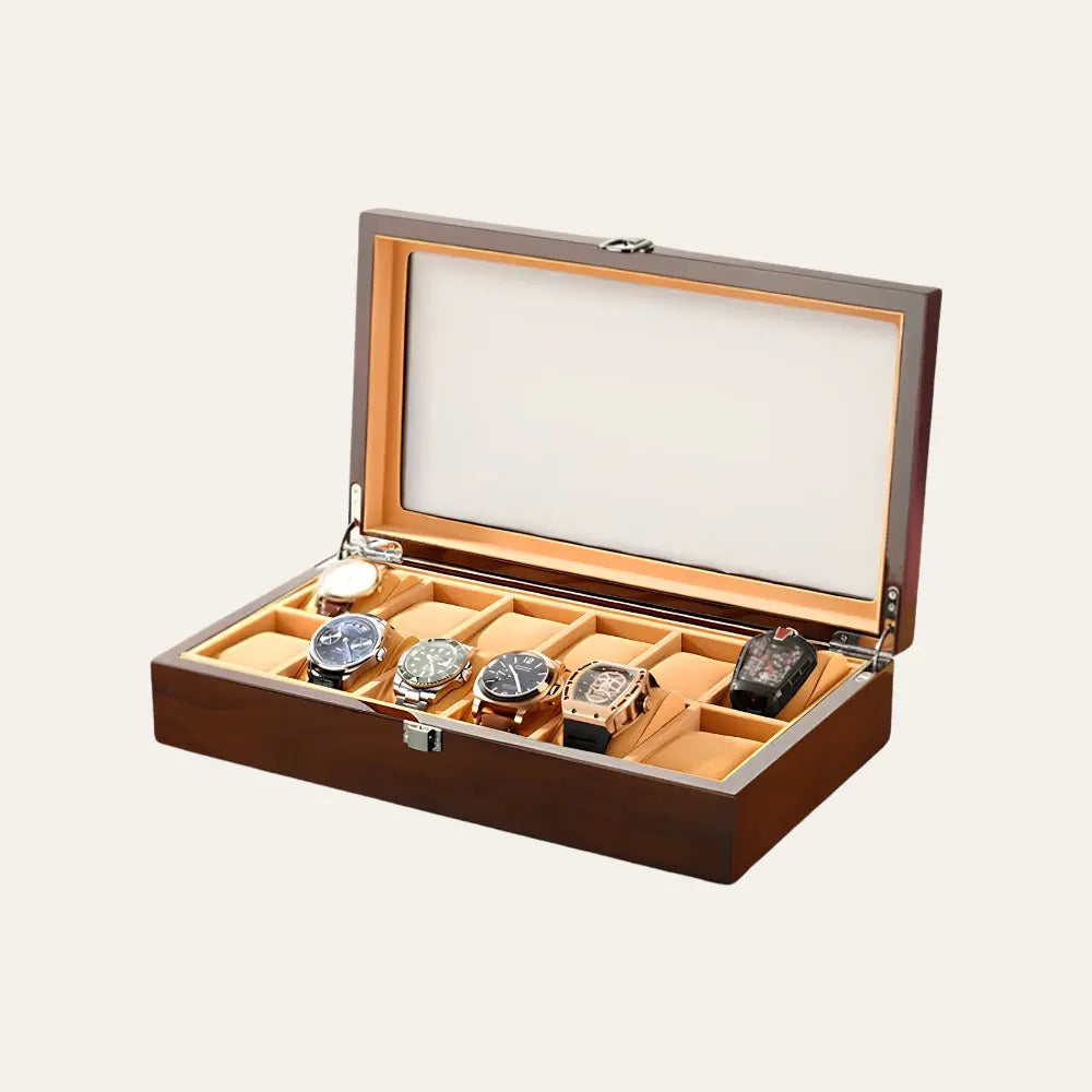 TRLIOR Boîte à Montres en Bois Laqué