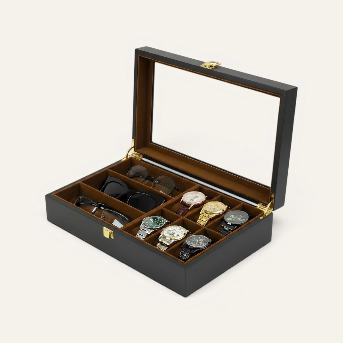 TRLIOR Boîte à Montres et Lunettes