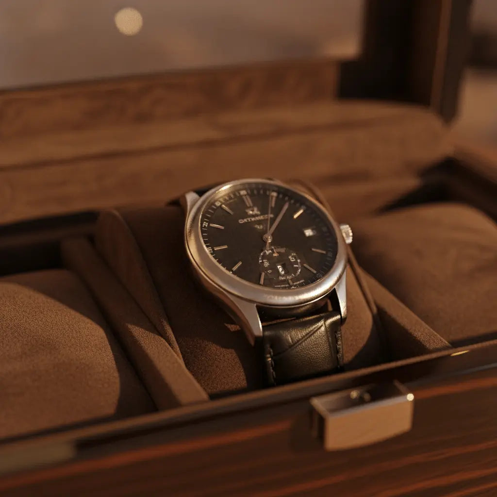 TRLIOR Boîte à Montres Laquée Noir