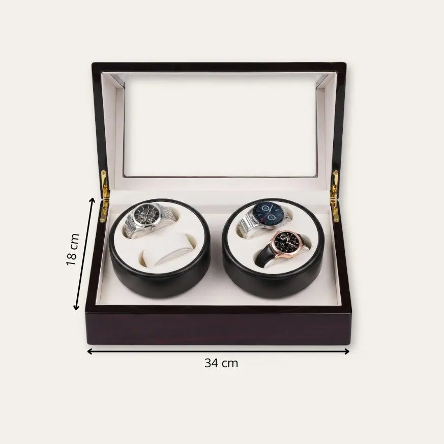 TRLIOR Boîte a Montres Remontoir Bois