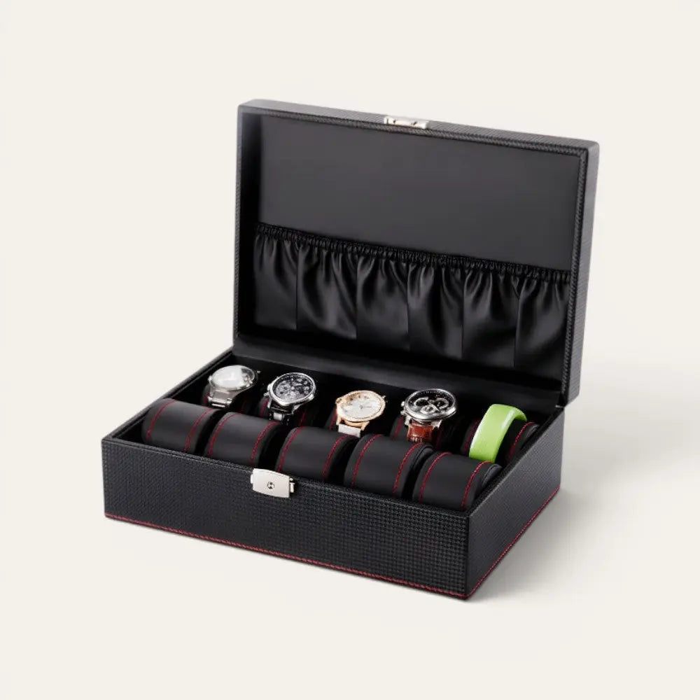 TRLIOR Boîte de Rangement Montres Homme