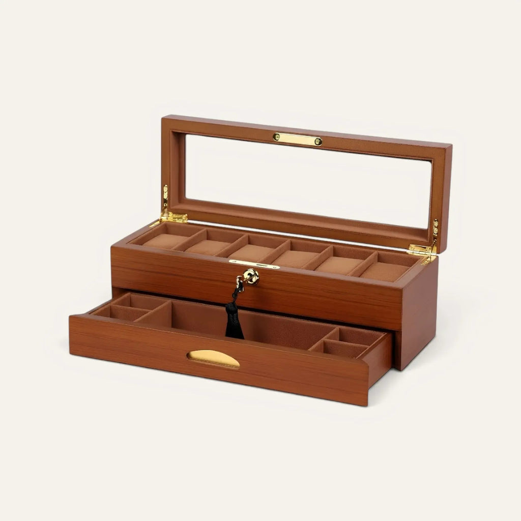 TRLIOR Boîte Rangement Montres Bois