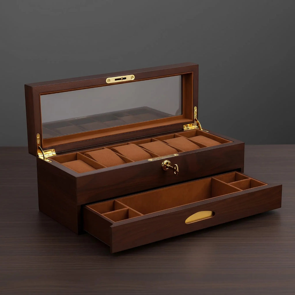 TRLIOR Boîte Rangement Montres Bois