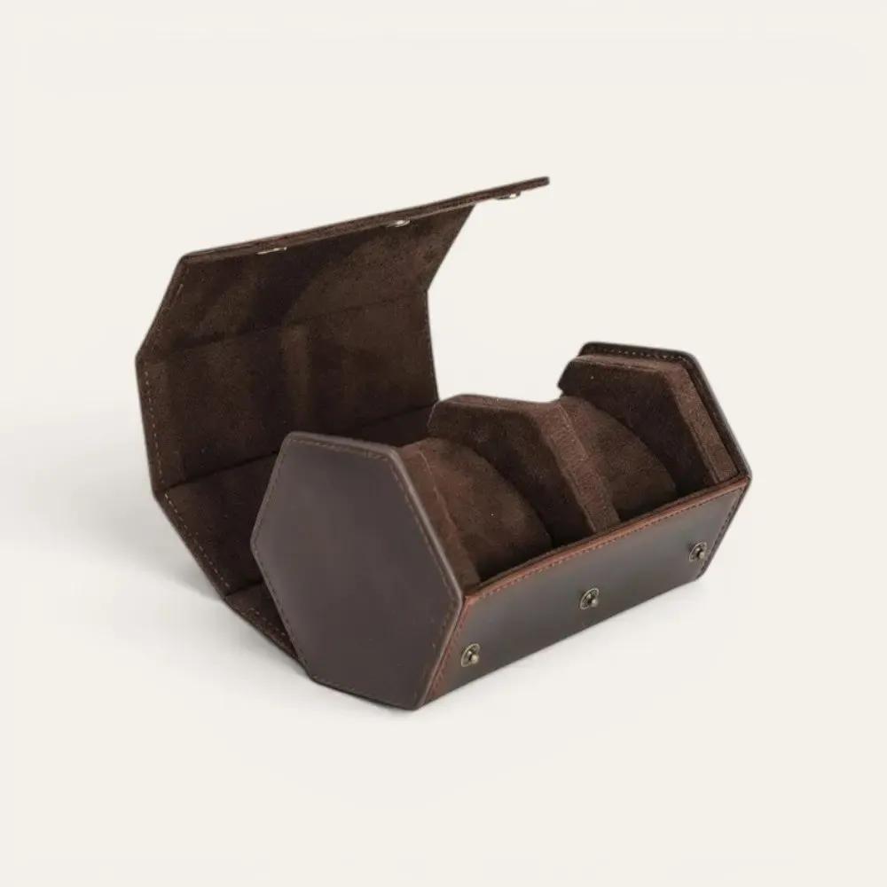 TRLIOR Étui Montres Voyage Cuir