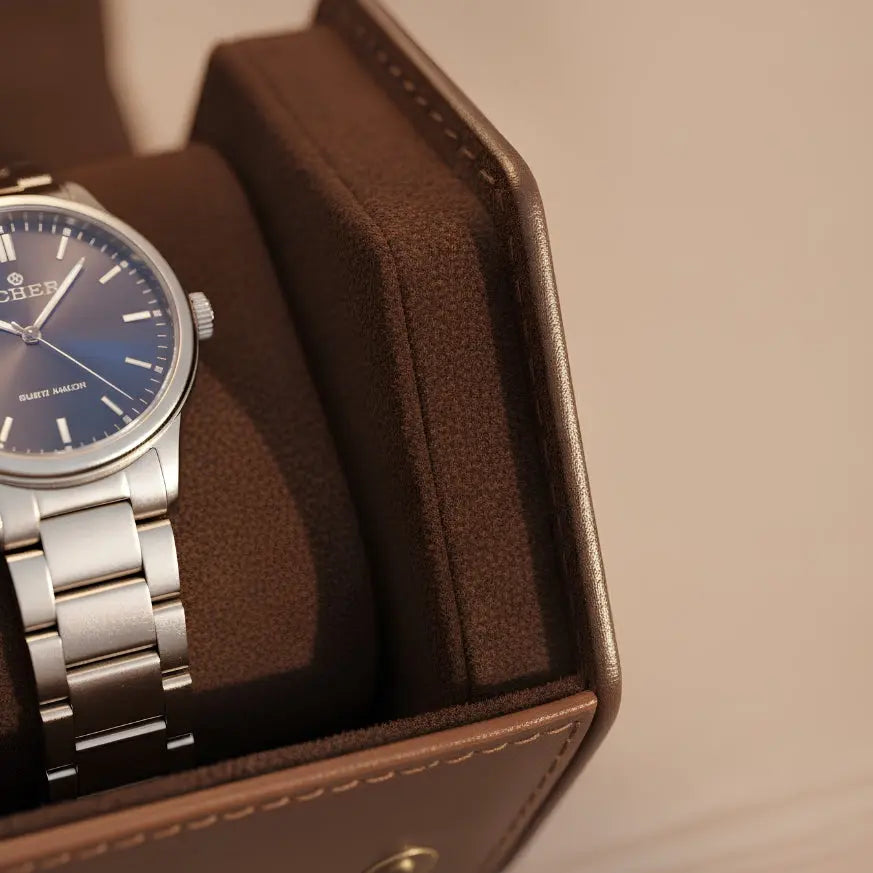 TRLIOR Étui Montres Voyage Cuir