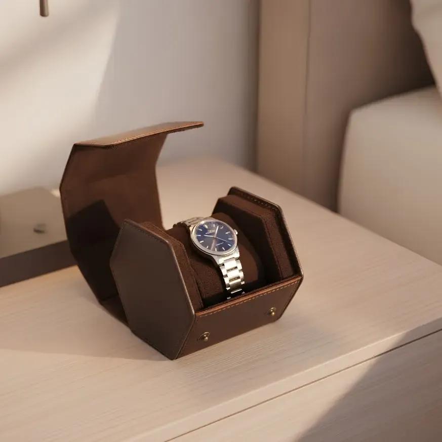TRLIOR Étui Montres Voyage Cuir