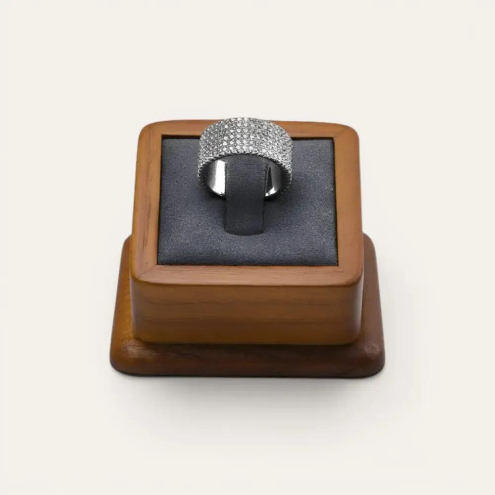 TRLIOR Présentoir Bague Bois