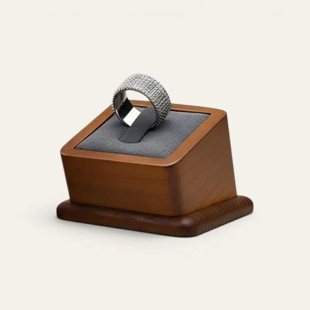 TRLIOR Présentoir Bague Bois