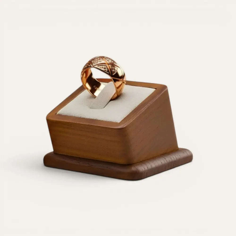 TRLIOR Présentoir Bague Bois