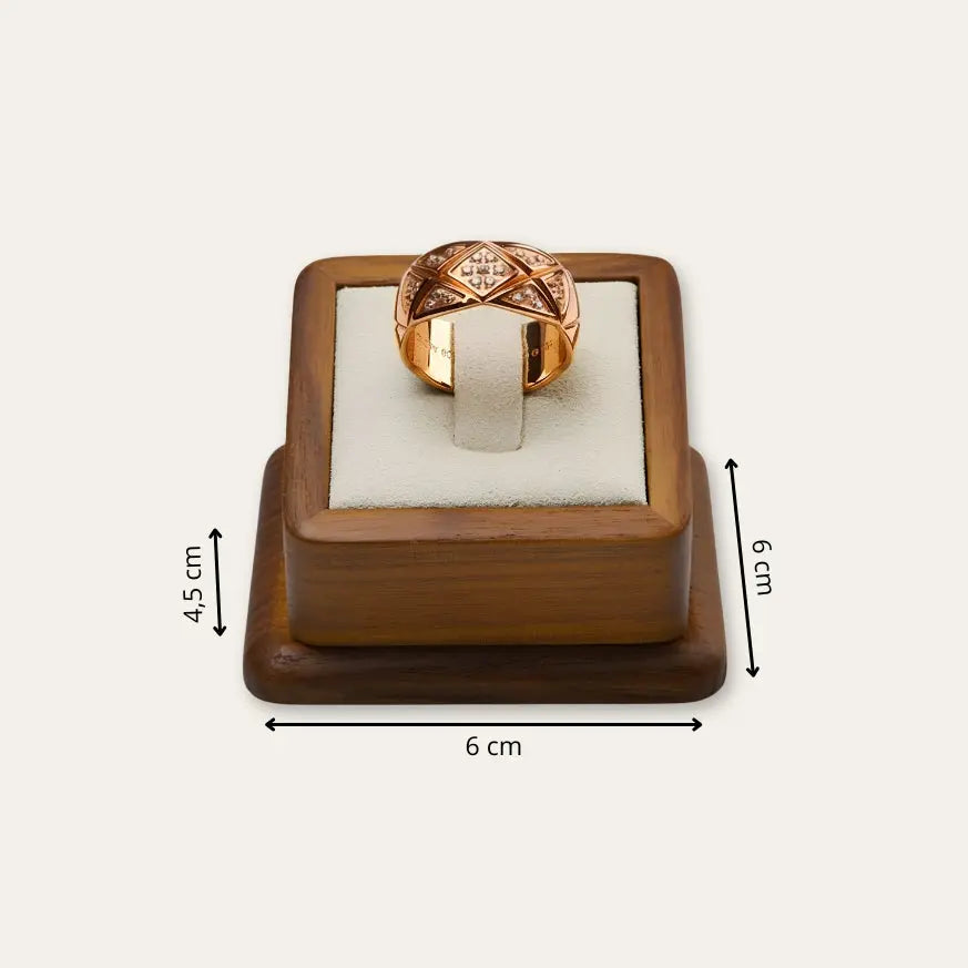 TRLIOR Présentoir Bague Bois