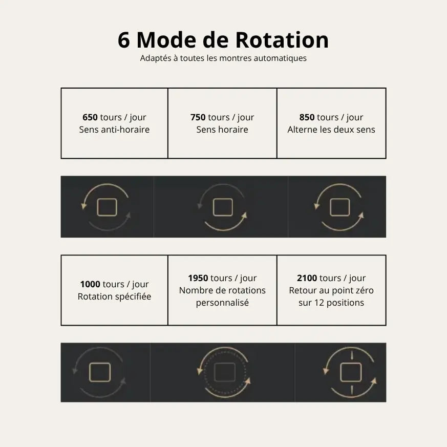 TRLIOR Remontoir 2 Montres