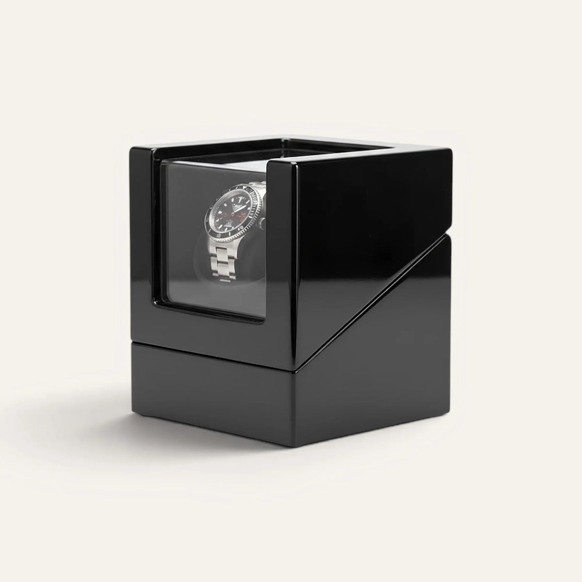 TRLIOR Remontoir Montre Noir Laqué