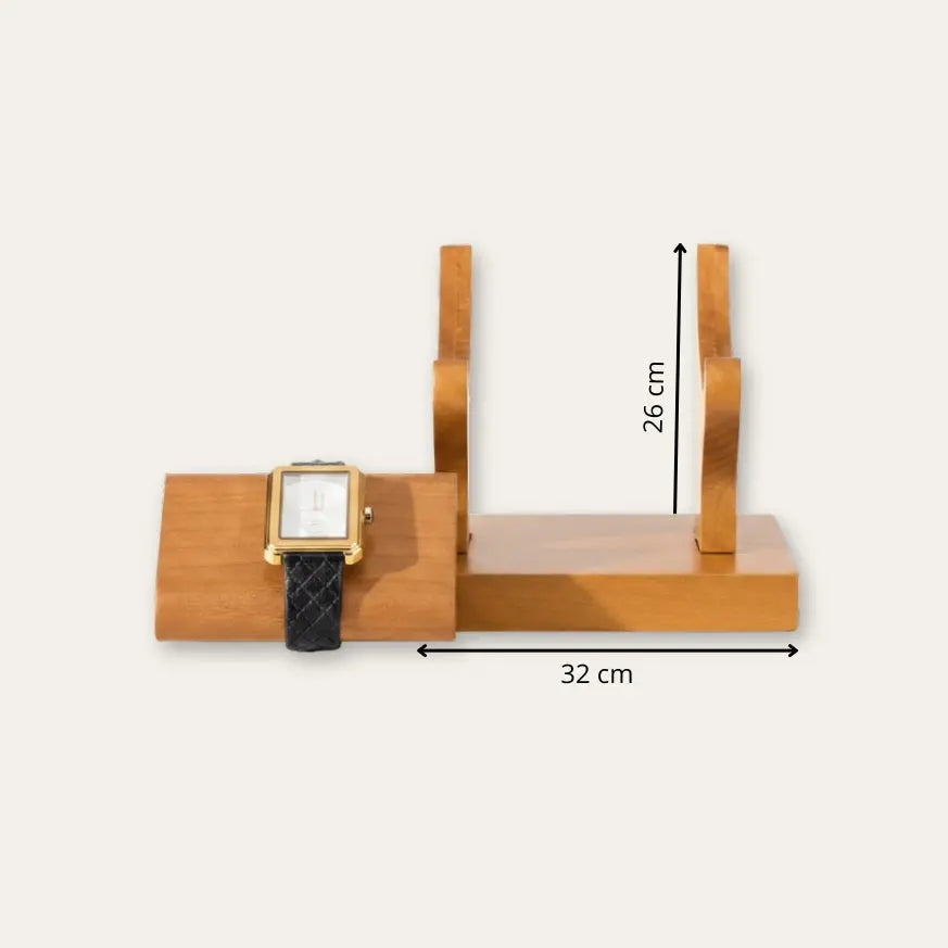 TRLIOR Support Montre Bois