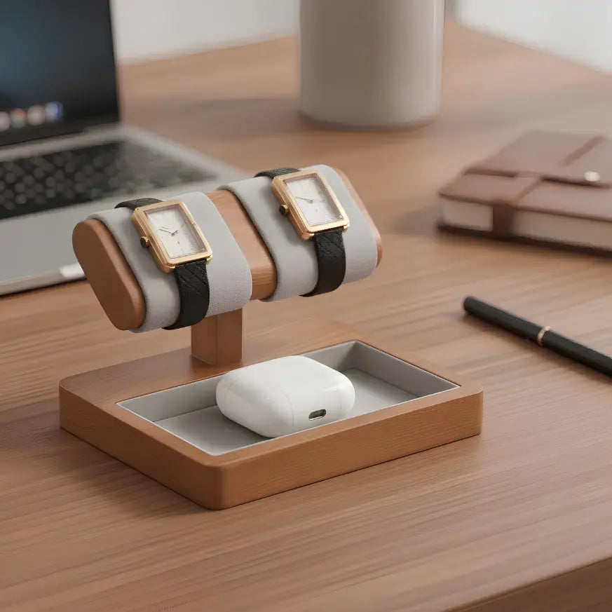 TRLIOR Support Montre en Bois